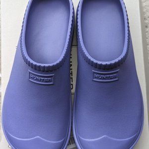 New Hunter In/Out Bloom Algae foam clog Wom. Size 5/EU 36 - iridescent purple